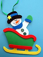 Picture of Snowman In Sleigh